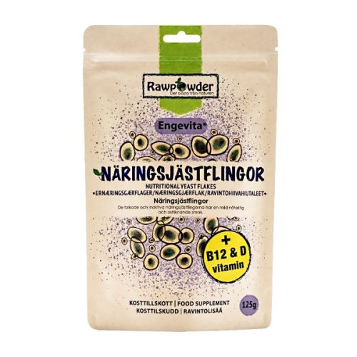 Rawpowder Næringsgjær med vitamin B12 & D