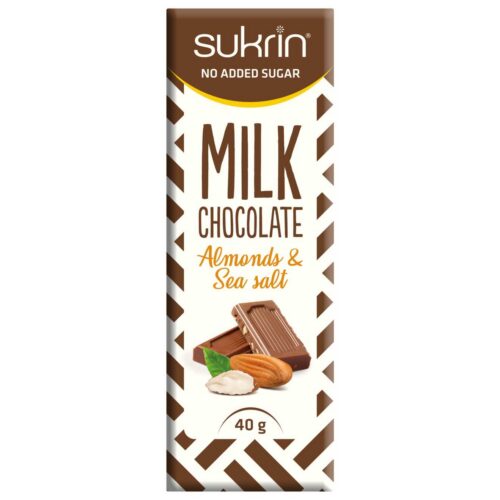 Sukrin Sjokolade Mandler + Havsalt 40 g