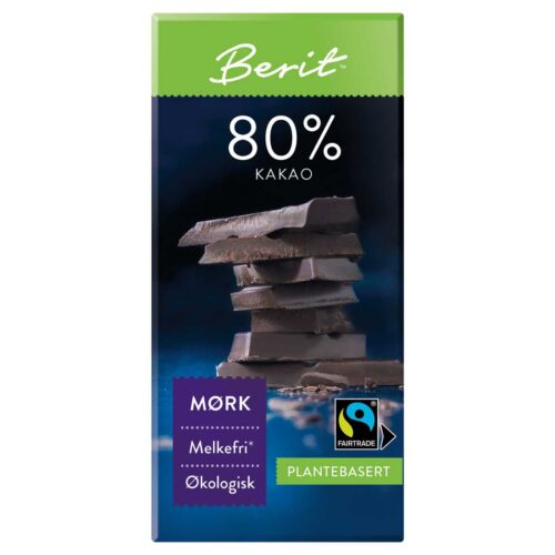 Berit Sjokolade 80% Kakao