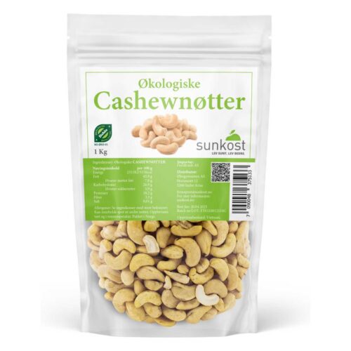 Sunkost Cashewnøtter 1kg