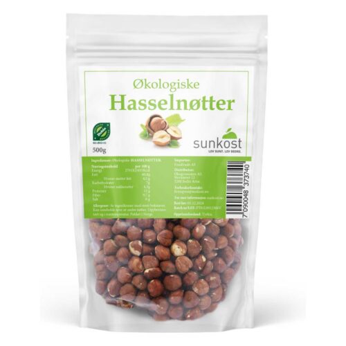 Sunkost Hasselnøtter 500 g