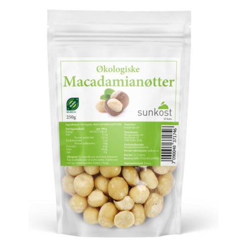 Sunkost Macadamianøtter