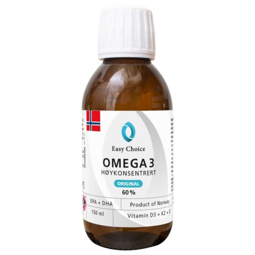 Easy Choice Omega 3 Høykonsentrert Original 60% Flytende+D3+K2+E