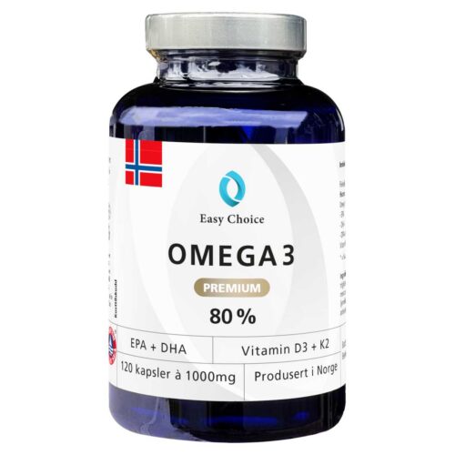 Easy Choice Omega-3 Premium 80% Kapsler Vitamin D3 + K2